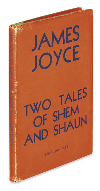 JOYCE, JAMES. Two Tales of Shem and Shaun, Fragments from Work in Progress.